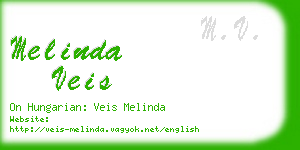melinda veis business card